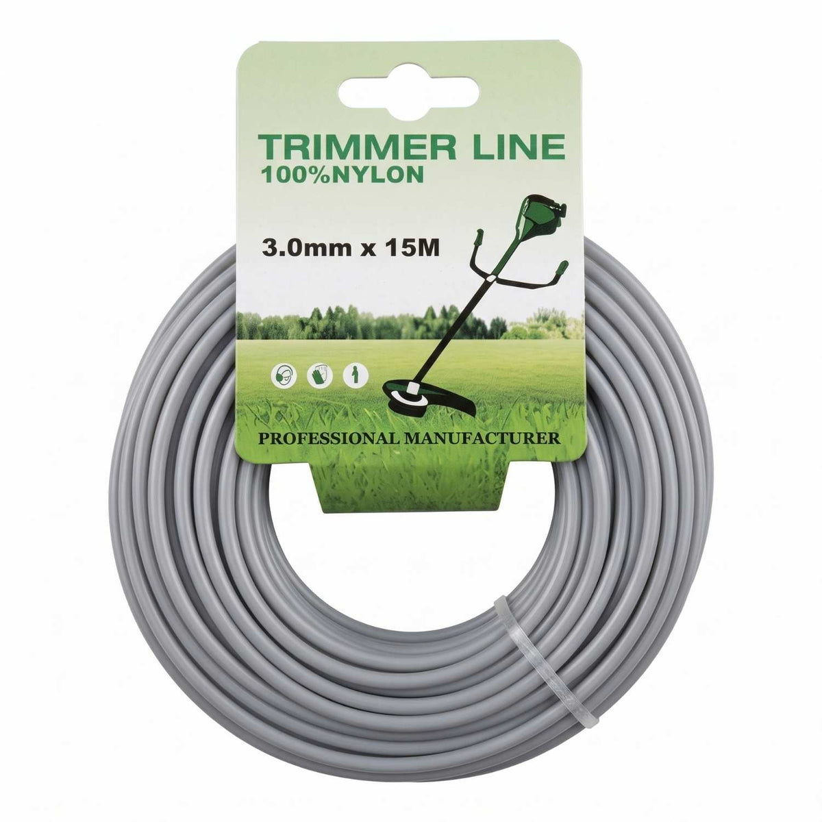 Hilo Nylon Acerado para Desmalezadora 3mm x 15m