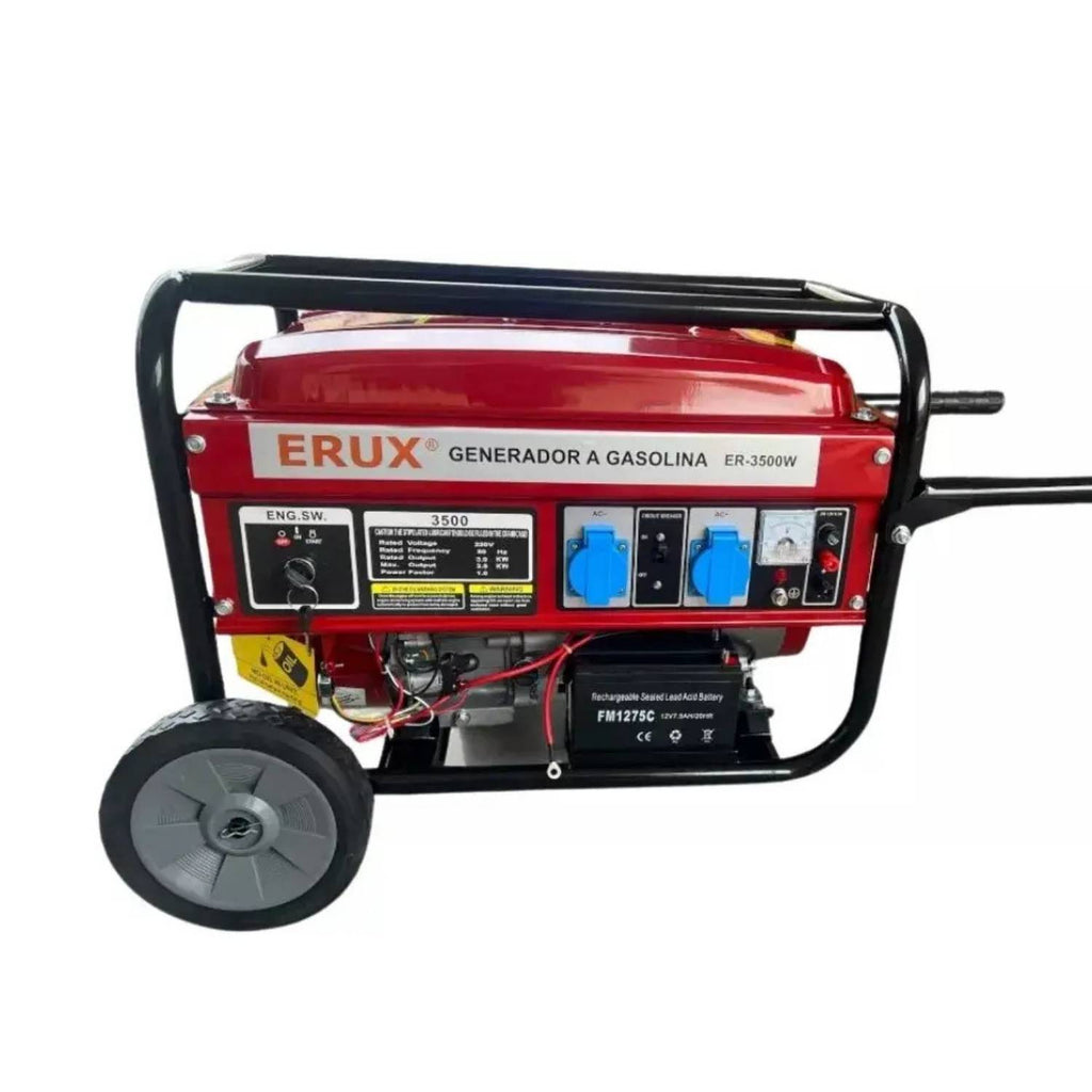 Generador Erux ER-3500W a Gasolina Portátil con Control Remoto y Tecnología AVR