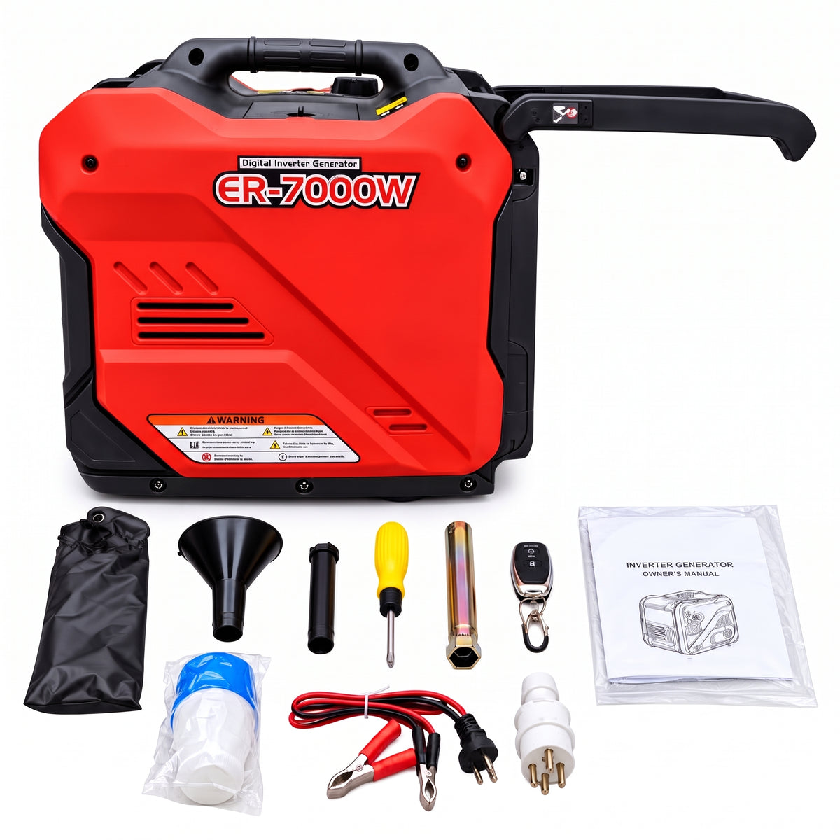 Generador Inverter Insonoro 7000W ERUX (Partida Eléctrica y Control Remoto)
