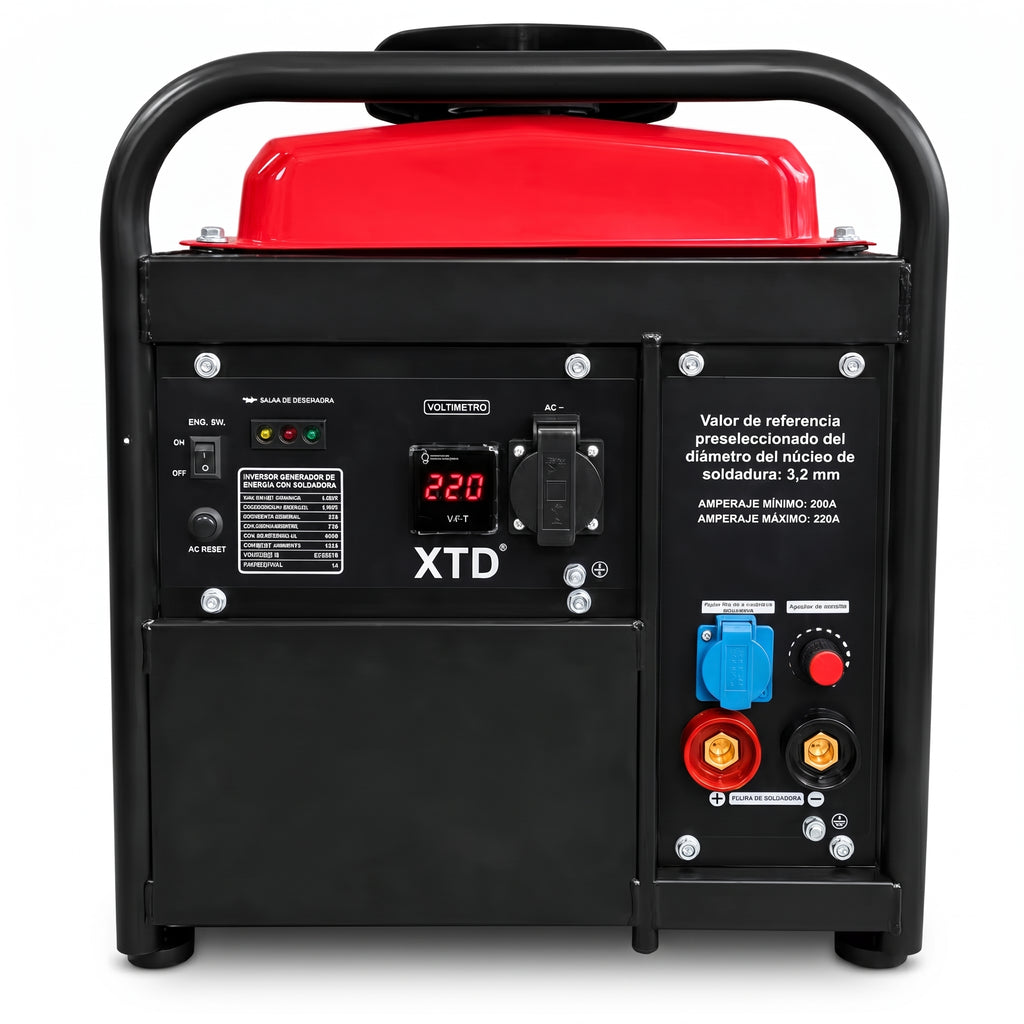 Motosoldador Inverter a Gasolina 220A / 3200W (Modelo XTD4000i-C)
