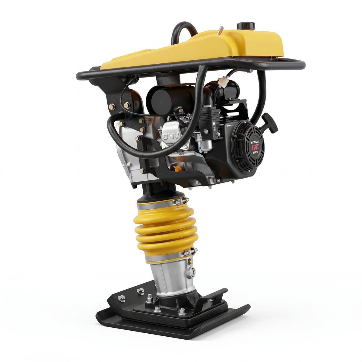 Compactador de Suelo Apisonador a Gasolina 6.5 HP (80 kg)