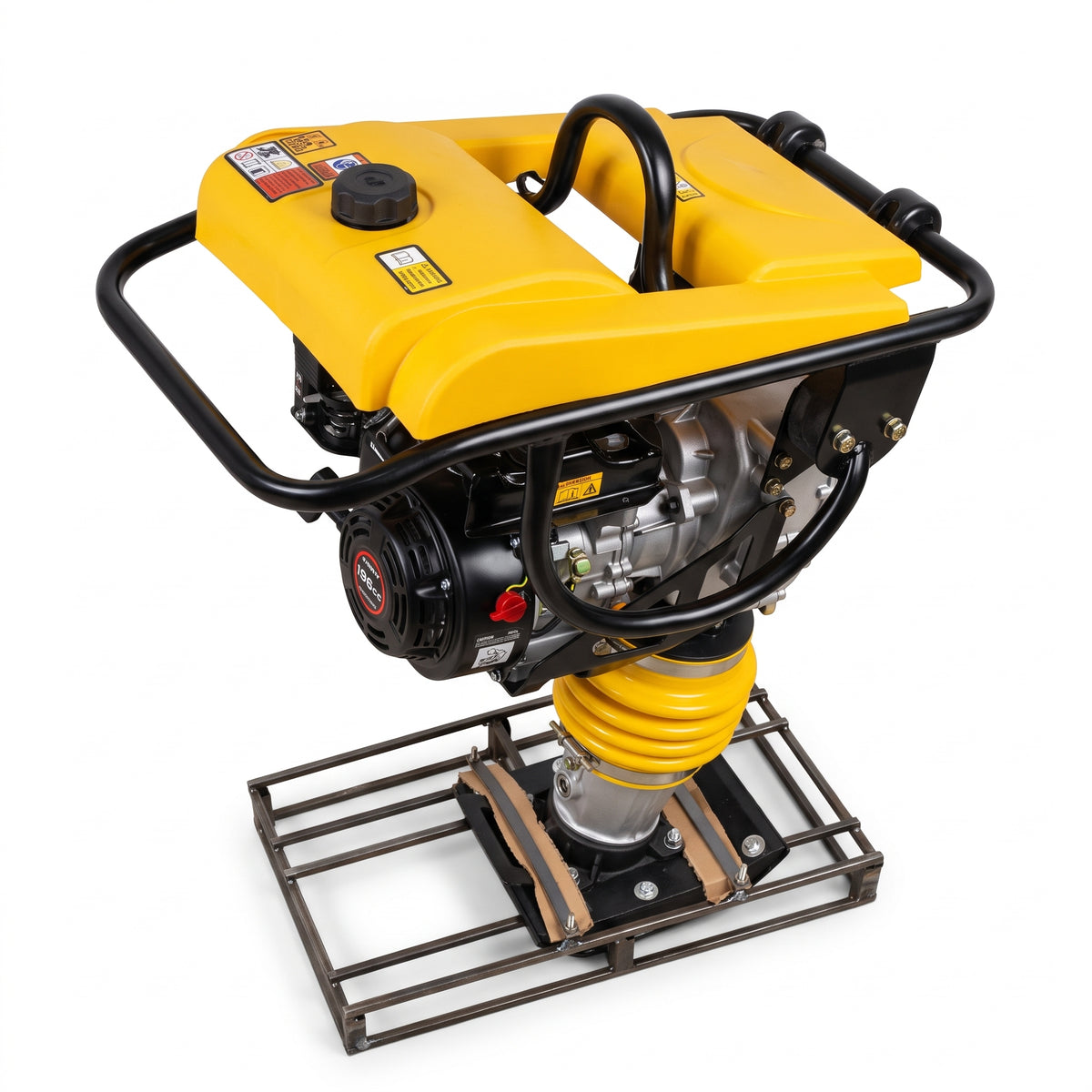 Compactador de Suelo Apisonador a Gasolina 6.5 HP (80 kg)