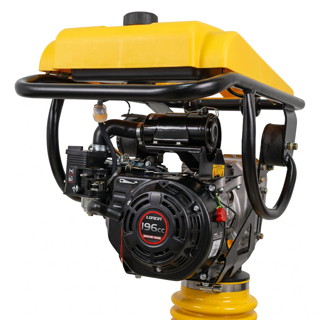 Compactador de Suelo Apisonador a Gasolina 6.5 HP (80 kg)
