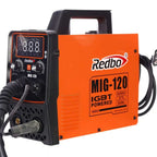 Soldadora Inverter Multiproceso 120A MIG/MMA/TIG Redbo MIG-120 Naranja
