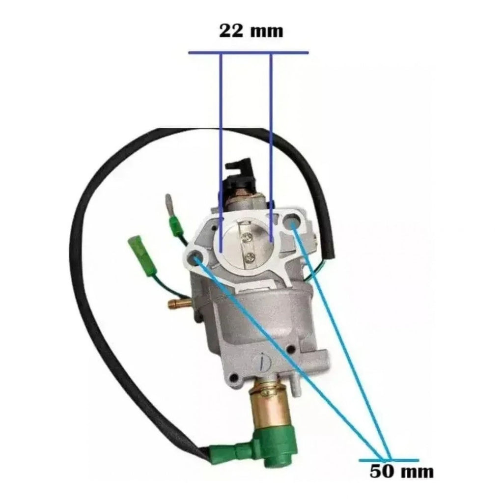 Carburador para Generador GX390 Motor 188F de 4 kW a 8 kW con Ahogador Manual
