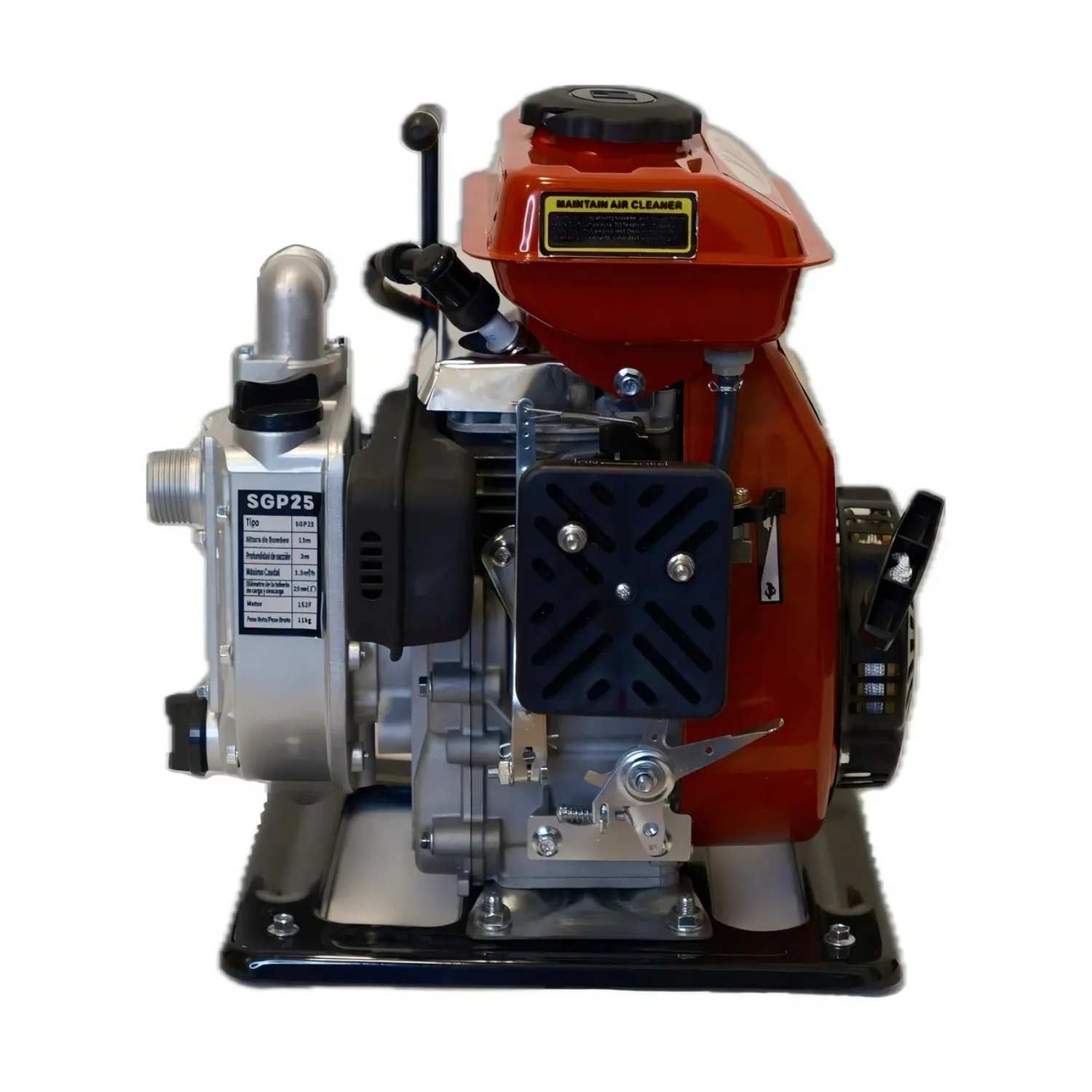 Motobomba Vasco 2.5HP 1x1 Pulgada Gasolina Caudal 117L/min Aluminio