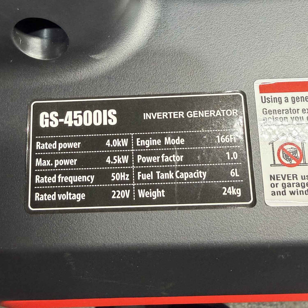 Generador Inverter 4500w Insonoro - Partida Electrica