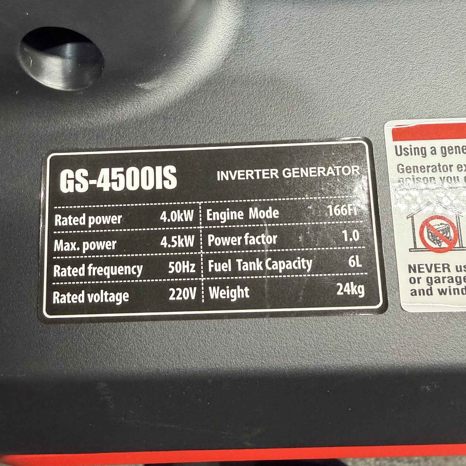Generador Inverter 4500w Insonoro - Partida Electrica