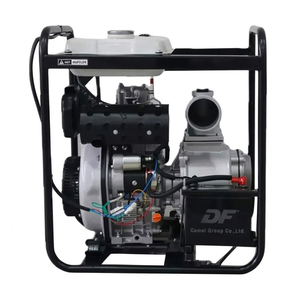 Motobomba Diésel de 4 Pulgadas 10 HP con Arranque Eléctrico y Manual XKP