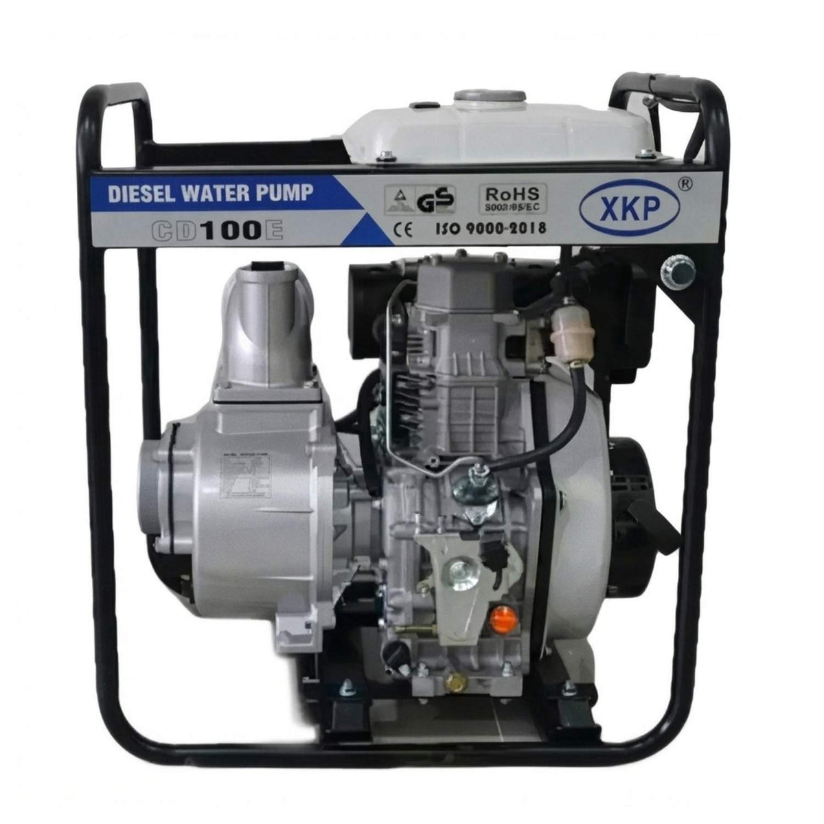 Motobomba Diésel de 4 Pulgadas 10 HP con Arranque Eléctrico y Manual XKP