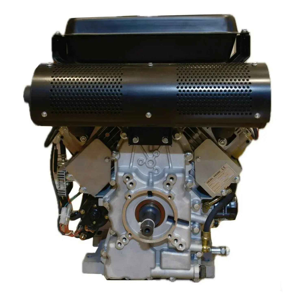 Motor Estacionario Diésel 21 HP Doble Cilindro XKP-2V99 con Partida Eléctrica