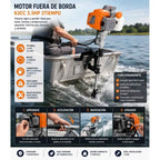 Motor Fuera de Borda 63cc 3.5 HP 2 Tiempos con Pata Regulable