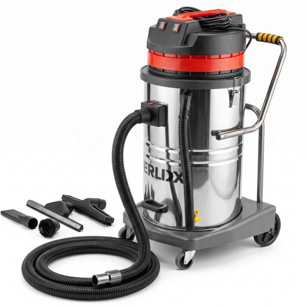 Aspiradora Industrial Agua y Polvo 3600W con 2 Motores