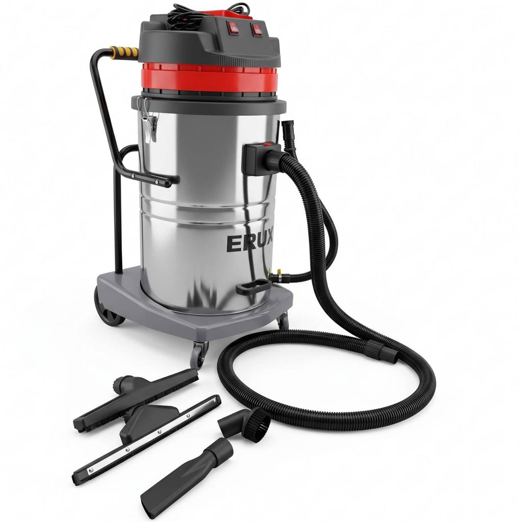 Aspiradora Industrial Agua y Polvo 3600W con 2 Motores