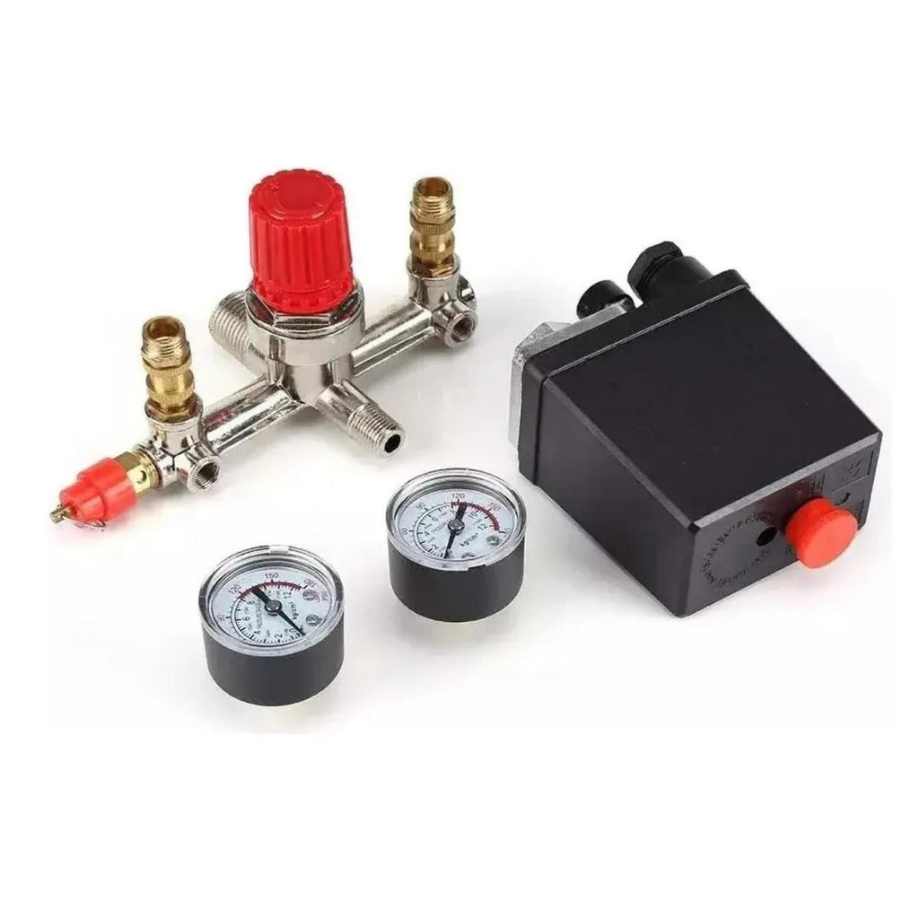 Presostato 4 Vías para Compresor de Aire 220V | Interruptor de Presión