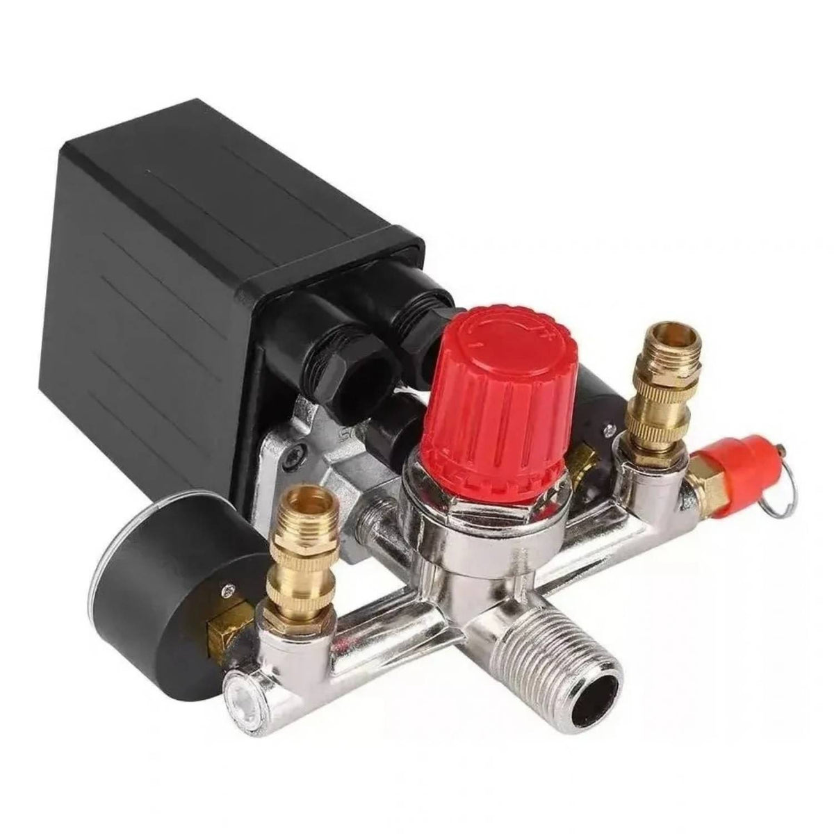 Presostato 4 Vías para Compresor de Aire 220V | Interruptor de Presión