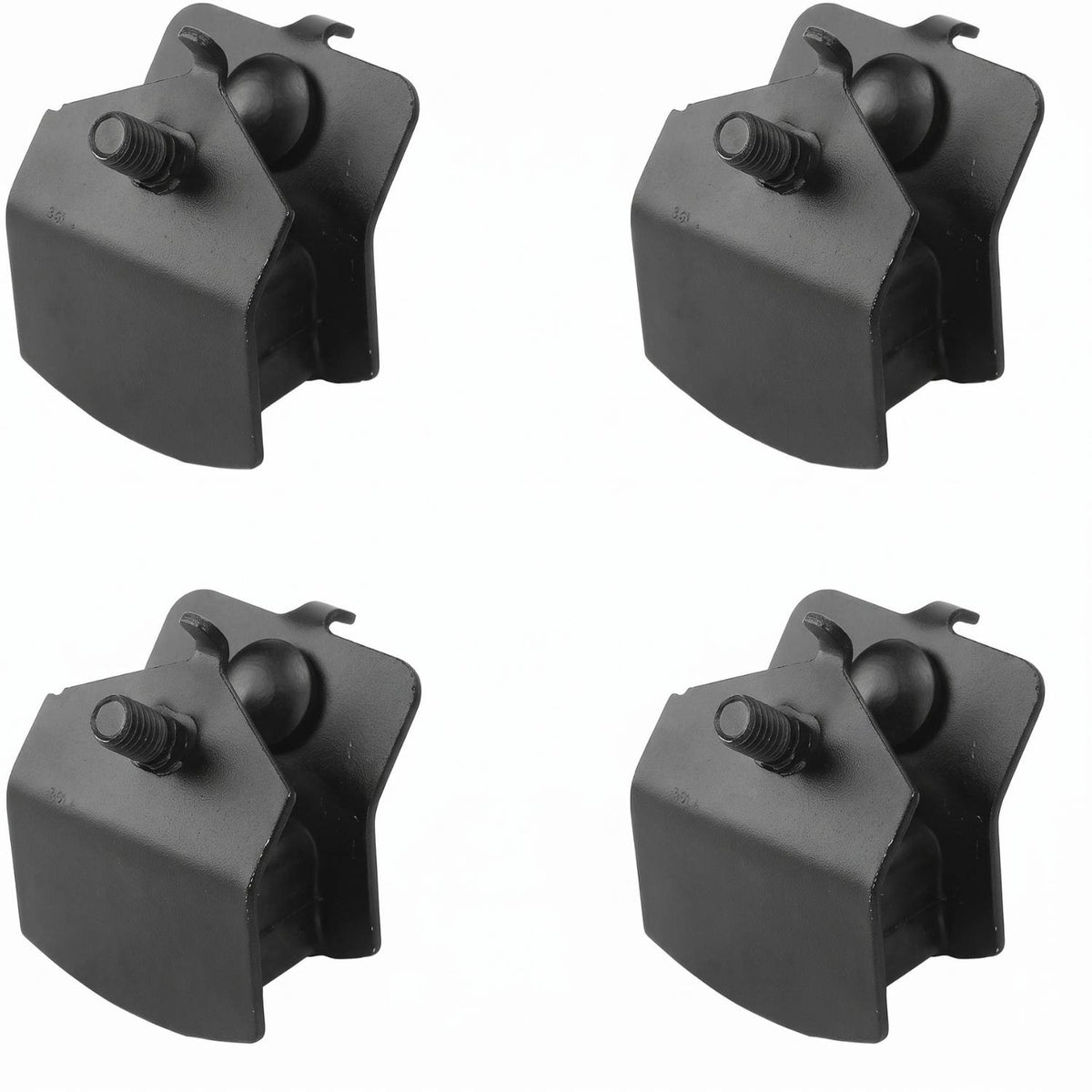 Pack Soporte De Goma Antivibración Generador 2kw-3kw